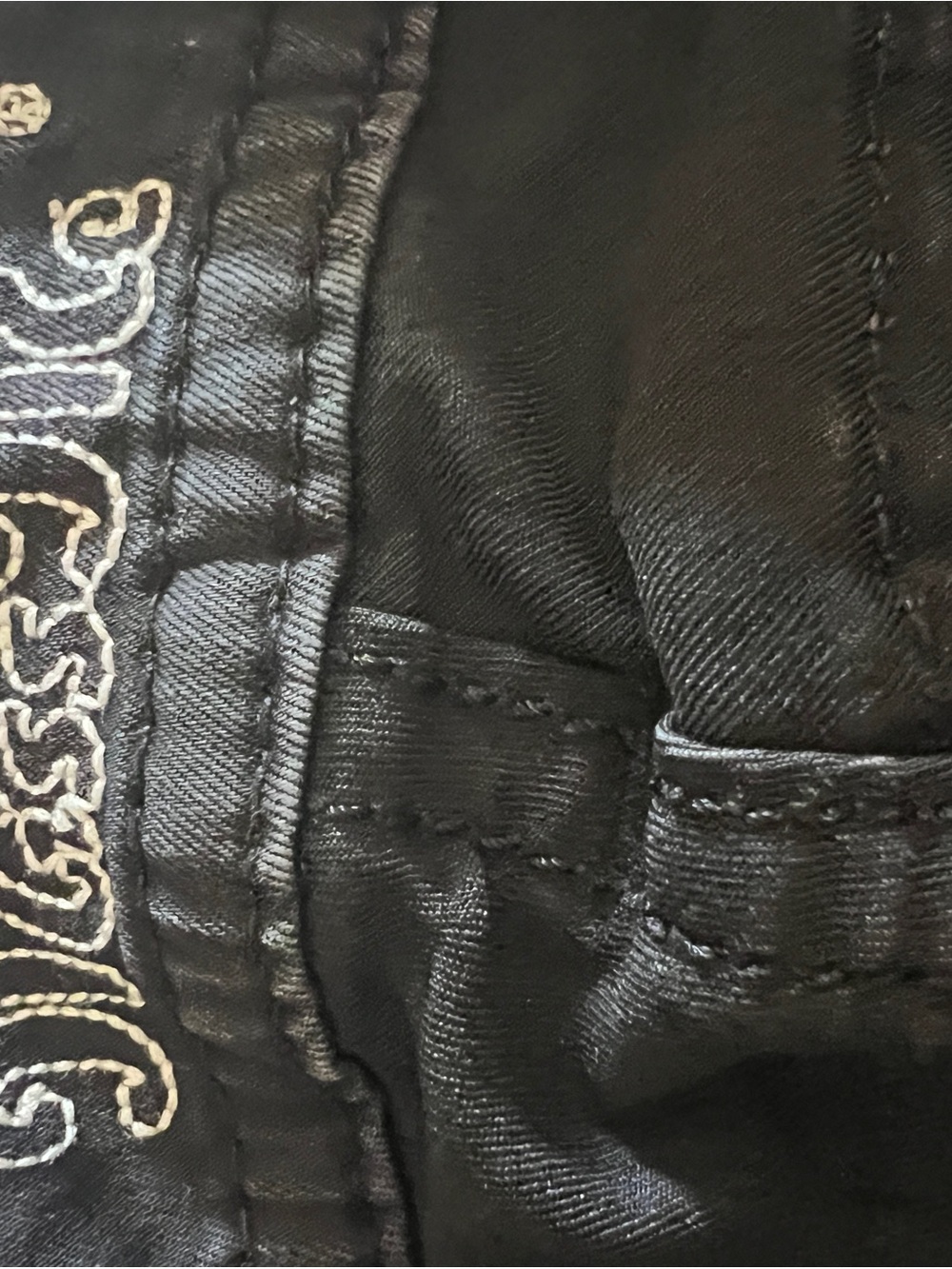 Miss Me Signature Skinny Jeans Black Studded Wing Pockets 27 Long Western Y2K - Picture 4 of 10